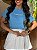 T-SHIRT CALVIN KLEIN ( ALTO RELEVO) - AZUL JEANS - Imagem 3
