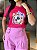 T-SHIRT DTF CACHORRO COROA FLORES - ROSA PINK - Imagem 3