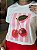 T-SHIRT DTF CEREJA LISTRAS - OFF WHITE - Imagem 2