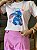 T-SHIRT DTF STITCH XOXO - ROSA ROMANTIC - Imagem 3