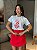 T-SHIRT DTF ONÇA CORAÇÕES - OFF WHITE - Imagem 1