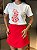 T-SHIRT DTF ONÇA CORAÇÕES - OFF WHITE - Imagem 3