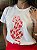 T-SHIRT DTF ONÇA CORAÇÕES - OFF WHITE - Imagem 2