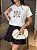 T-SHIRT DTF JOGO DA VELHA CORAÇÕES - OFF WHITE - Imagem 3