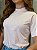 T-SHIRT GOLA ALTA LISA - ROSA ROMANTIC - Imagem 2