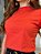 T-SHIRT GOLA ALTA LISA - LARANJA MOMENT - Imagem 5