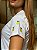 T-SHIRT ABACAXI BORDADO NA MANGA - BRANCO - Imagem 2