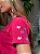 T-SHIRT BORBOLETAS BORDADO NA MANGA - ROSA PINK - Imagem 2