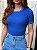 T-SHIRT CANELADA C/VIVO - AZUL BIC - Imagem 3