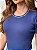 T-SHIRT CANELADA C/VIVO - AZUL MARINHO - Imagem 2