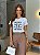 T-SHIRT DTF O TEU OLHAR JAMAIS SE AFASTOU DE MIM - BRANCO - Imagem 1
