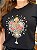 T-SHIRT DTF OSTENSÓRIO FLORES - PRETO - Imagem 2