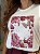 T-SHIRT DTF GUCCI FLORES VERMELHAS - OFF WHITE - Imagem 2