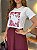 T-SHIRT DTF GUCCI FLORES VERMELHAS - OFF WHITE - Imagem 3