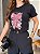 T-SHIRT DTF GUCCI LAÇO FLORAL - PRETO - Imagem 3