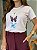 T-SHIRT DTF BORBOLETAS - ROSA ROMANTIC - Imagem 3
