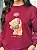 MOLETOM DTF URSO DONUTS - VINHO - Imagem 2