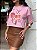CROPPED OVERSIZED DTF HOWDY CHAPEU - ROSA CLARO - Imagem 3