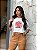 CROPPED OVERSIZED DTF LET´S GO GIRLS - OFF WHITE - Imagem 1