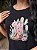 VESTIDO DRESS DTF BOTA ROSA E FLORES - PRETO - Imagem 2