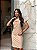 VESTIDO DRESS DTF CAVALOS E FLORES - BEGE DUNAS - Imagem 1