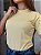T-SHIRT GOLA ALTA LISA - AMARELO BRULEE - Imagem 2