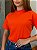 T-SHIRT GOLA ALTA LISA - LARANJA - Imagem 3