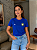 T-SHIRT DTF BRASIL NIKE - AZUL BIC - Imagem 1