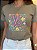 T-SHIRT DTF LOUIS VUITTON FLORES - VERDE DUSKY - Imagem 2