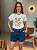T-SHIRT DTF LIMÕES FLORAIS - OFF WHITE - Imagem 1