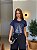 T-SHIRT DTF NOSSA SENHORA STRASS PRATA - AZUL MARINHO - Imagem 1