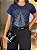 T-SHIRT DTF NOSSA SENHORA STRASS PRATA - AZUL MARINHO - Imagem 3