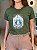 T-SHIRT DTF NOSSA SENHORA ILUMINADA - VERDE MILITAR - Imagem 3