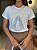 T-SHIRT DTF NOSSA SENHORA STRASS AZUL - BRANCO - Imagem 3