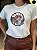 T-SHIRT DTF CHAPEU E FLORES - OFF WHITE - Imagem 2