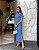 VESTIDO MAITÊ LISO DE ALGODÃO COM BOLSO - AZUL ESTIMADO - Imagem 1