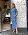VESTIDO MAITÊ LISO DE ALGODÃO COM BOLSO - AZUL ESTIMADO - Imagem 3