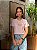T-SHIRT BORDADA SEMPRE FOI DEUS - ROSA ROMANTIC - Imagem 1