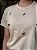 T-SHIRT BORDADA BORBOLETINHAS - BEGE DUNAS - Imagem 2