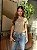 T-SHIRT BORDADA MARGARIDAS - VERDE DUSKY - Imagem 1