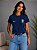 T-SHIRT DTF BRASIL ESCUDO - AZUL MARINHO - Imagem 1