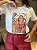 T-SHIRT DTF MULHER E ONÇA - OFF WHITE - Imagem 2