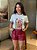 T-SHIRT DTF MULHER E ONÇA - OFF WHITE - Imagem 1