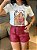 T-SHIRT DTF MULHER E ONÇA - OFF WHITE - Imagem 3