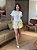 T-SHIRT DTF GATO FLORAL - OFF WHITE - Imagem 4