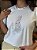 T-SHIRT DTF GATO FLORAL - OFF WHITE - Imagem 2