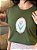 T-SHIRT DTF TULIPA ROSA - VERDE MILITAR - Imagem 3
