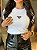 T-SHIRT CANELADA PRADA - BRANCO - Imagem 3
