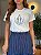 T-SHIRT DTF NOSSA SENHORA LAÇO AZUL - OFF WHITE - Imagem 3