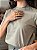 T-SHIRT GOLA ALTA LISA - VERDE DUSKY - Imagem 2